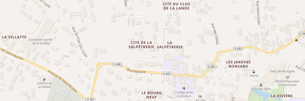 Plan du 8 Rue de la Salpetrerie à Bourgueil