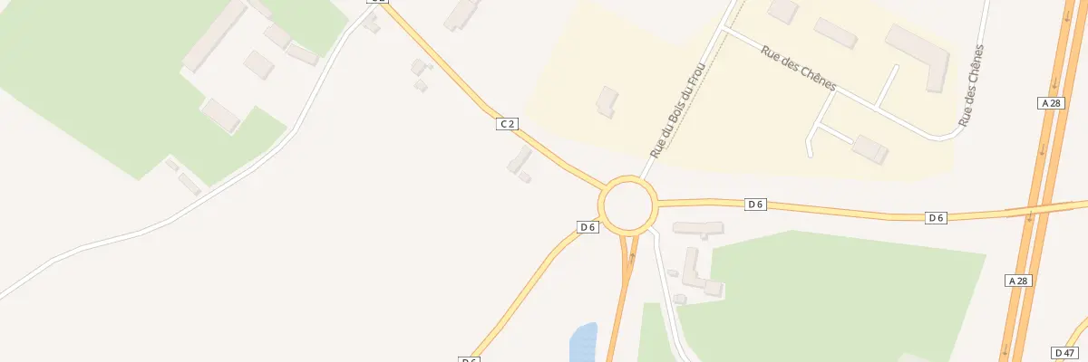 Plan du 13 Rte de Ballon à Maresché