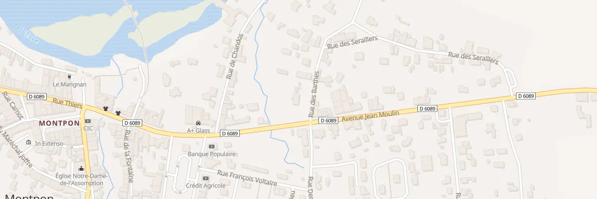 Plan du 9001 Rue des Barthes à Montpon-Ménestérol