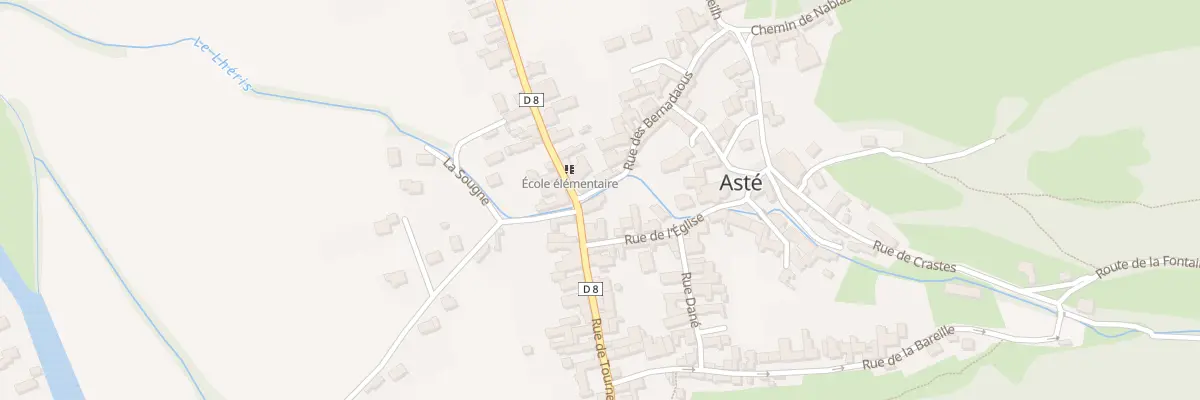 Plan du 2 Rue Bernadaous à Asté
