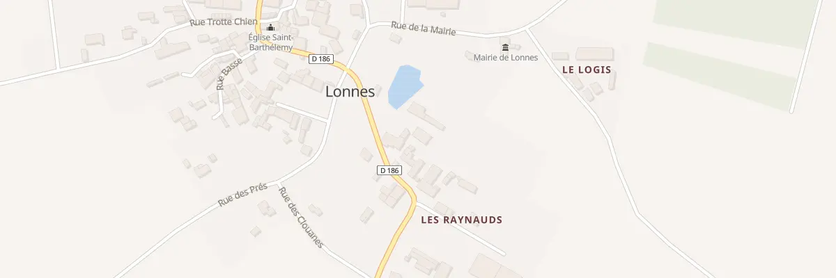 Plan du 2 Pl des Rainaux à Lonnes