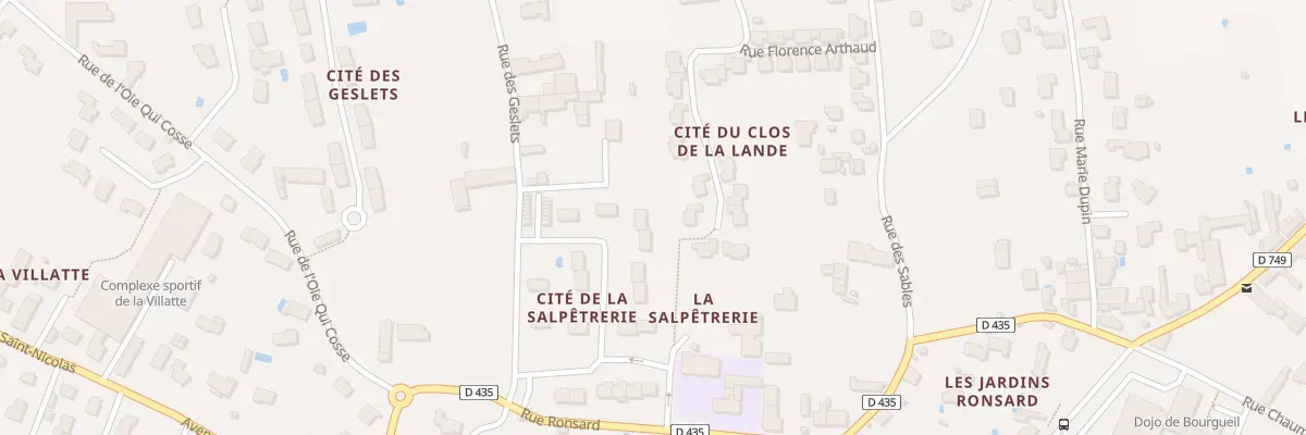 Plan du 15 Rue de la Salpetrerie à Bourgueil
