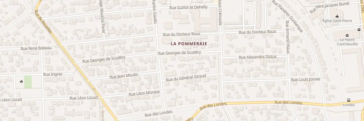 Plan du 36 Rue Georges de Scudéry au Havre