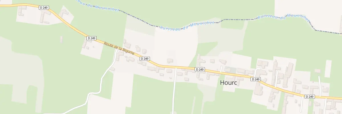 Plan du 28 Rte de la Bigorre à Hourc