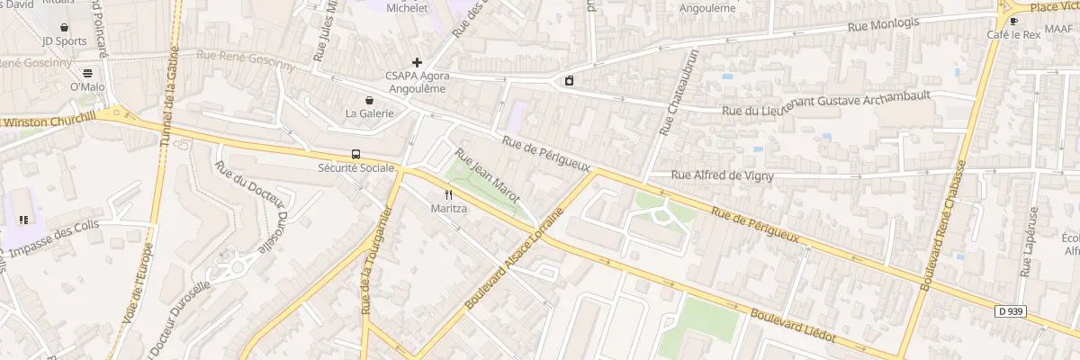 Plan du 127 Rue de Perigueux à Angoulême