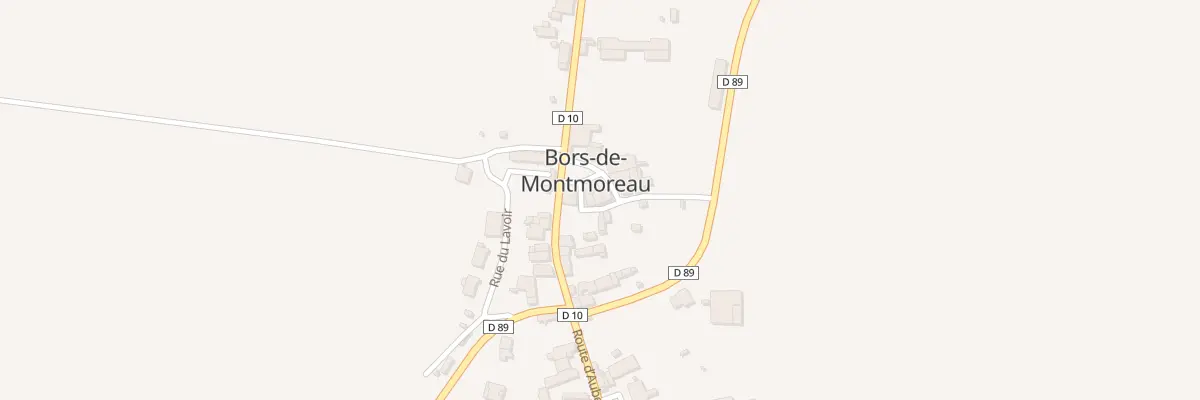 Plan du 5040 Le Bourg à Bors (Canton de Tude-et-Lavalette)