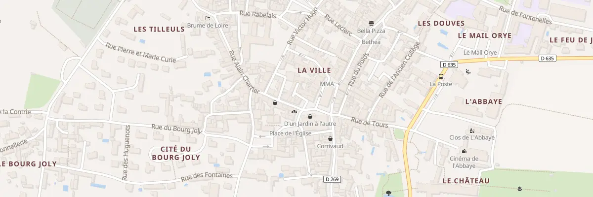 Plan du 2 Rue Alain Chartier à Bourgueil