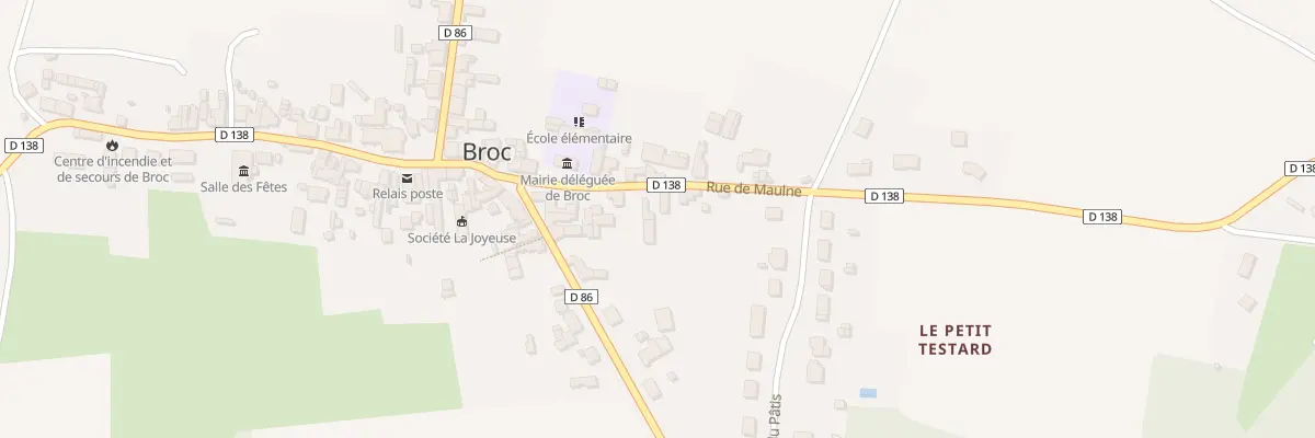 Plan du 48 Rue de Maulne (Broc) à Noyant-Villages