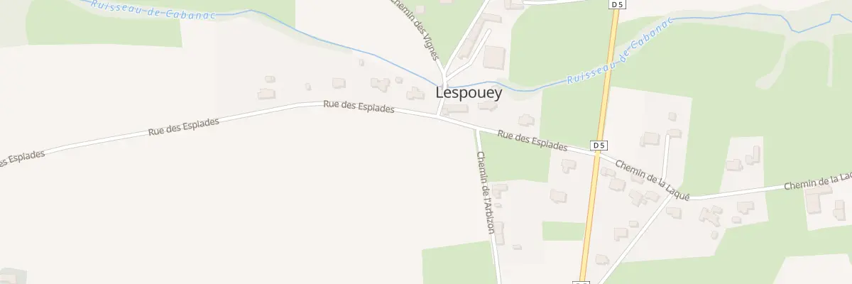 Plan du 9 Rue des Espiades à Lespouey