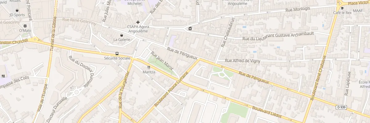 Plan du 129 Rue de Perigueux à Angoulême