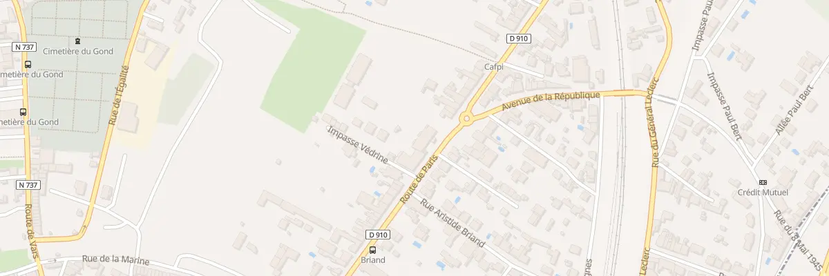 Plan du 62B Rte de Paris à Gond-Pontouvre
