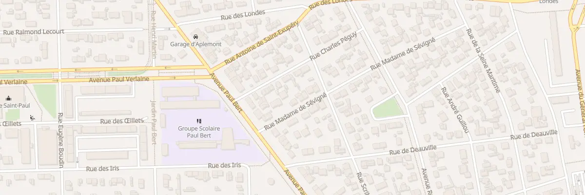 Plan du 9 Rue Madame de Sévigné au Havre