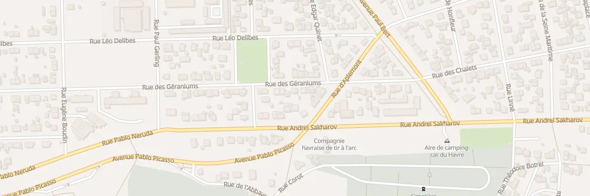 Plan du 92 Rue des Géraniums au Havre