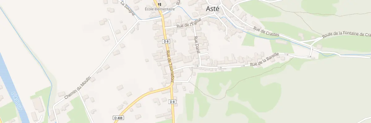 Plan du 5 Rue de la Bareille à Asté