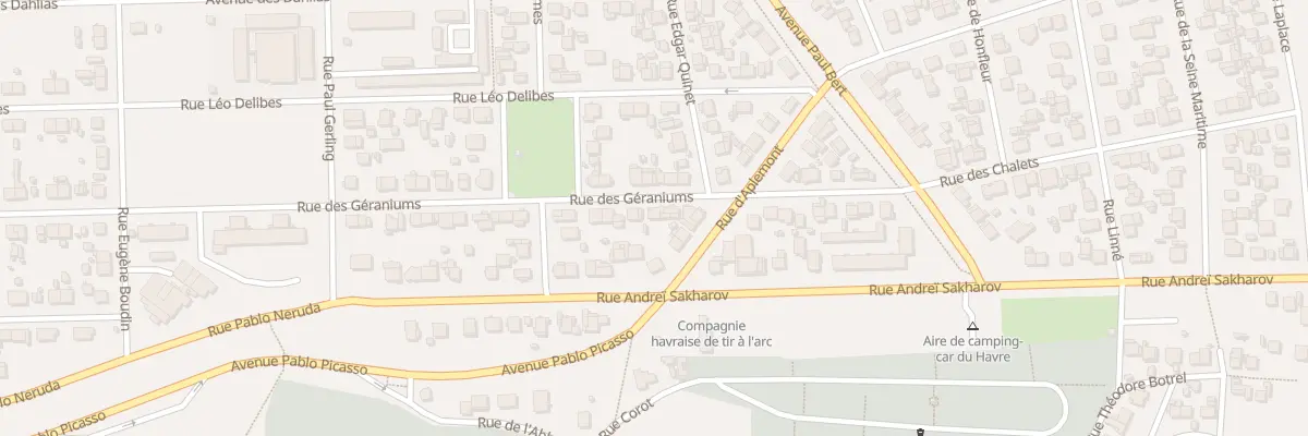 Plan du 94 Rue des Géraniums au Havre