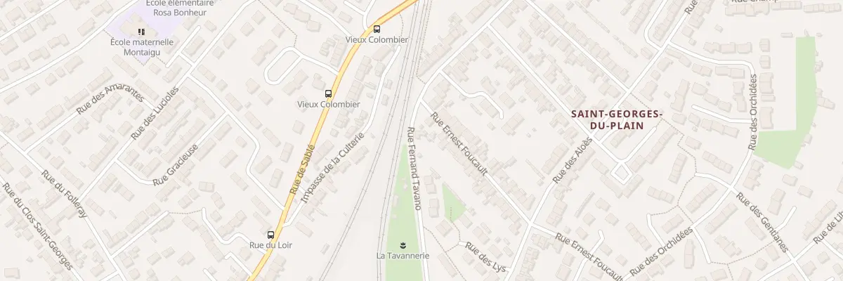 Plan du 105 Rue Fernand Tavano au Mans