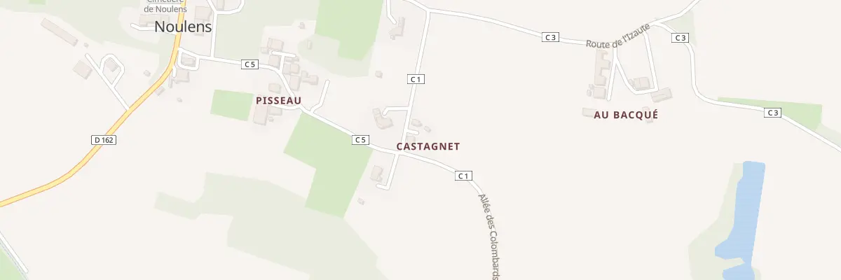 Plan du 5033 Au Bacque à Noulens