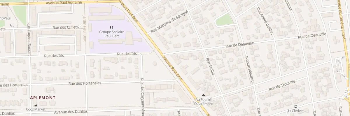 Plan du 2 Rue de Deauville au Havre