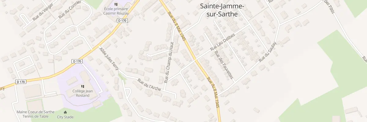 Plan du 20 Rue du Huit Mai 1945 à Sainte-Jamme-sur-Sarthe