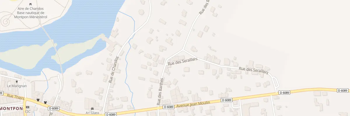 Plan du 28 Rue des Seraillers à Montpon-Ménestérol