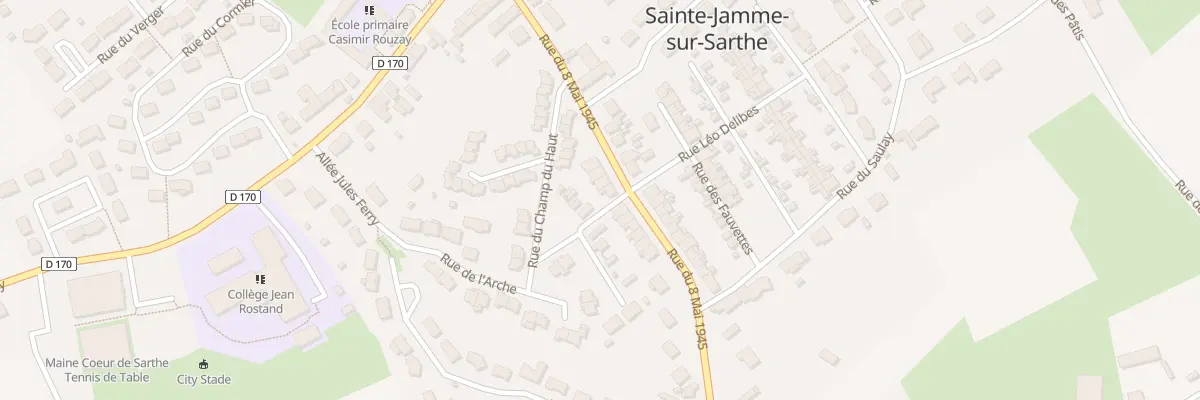 Plan du 22 Rue du Huit Mai 1945 à Sainte-Jamme-sur-Sarthe