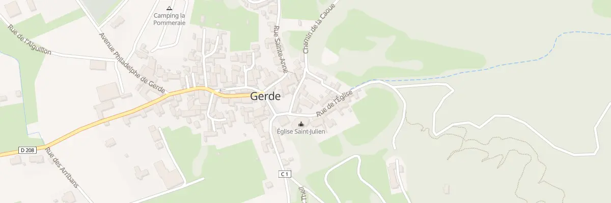 Plan du 3 Rue de l’Eglise à Gerde
