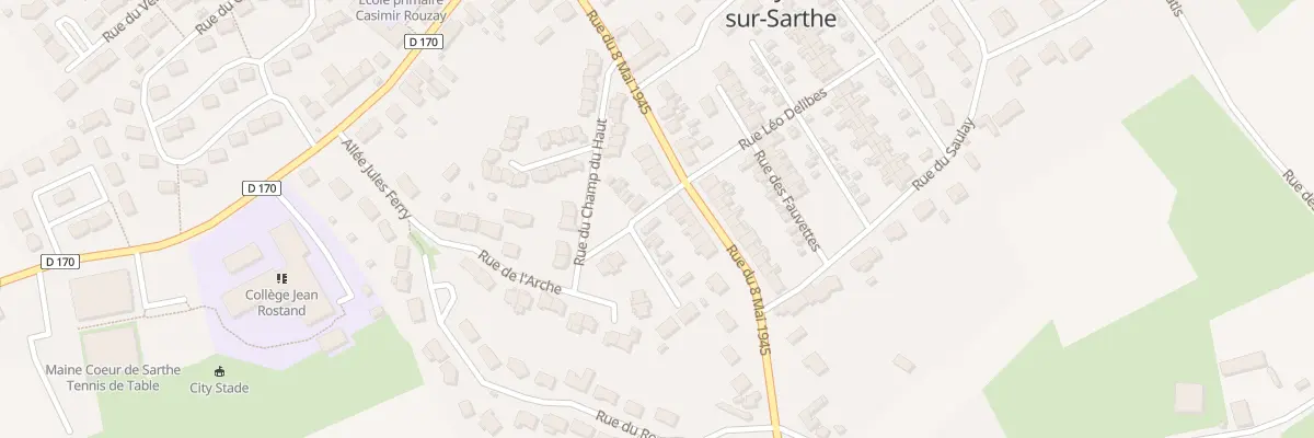 Plan du 24 Rue du Huit Mai 1945 à Sainte-Jamme-sur-Sarthe