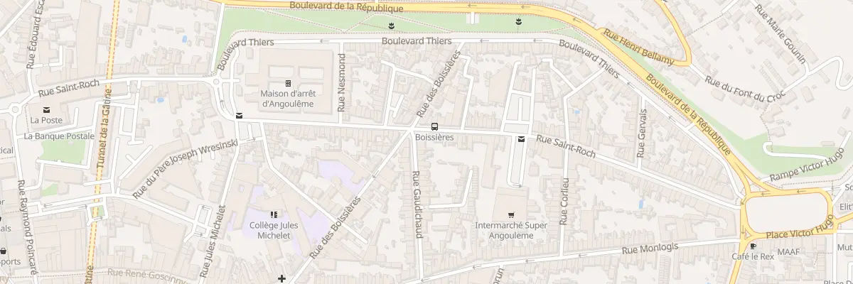 Plan du 2 Rue Gaudichaud à Angoulême