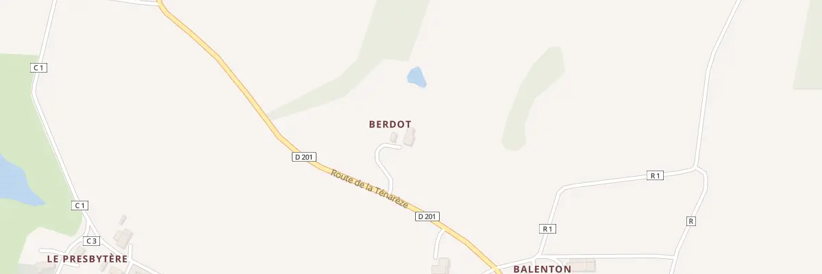 Plan du 5023 A Berdot à Cazeneuve