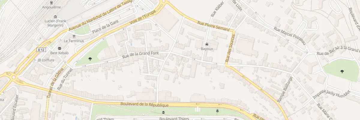 Plan du 109 Rue de la Grand Font à Angoulême