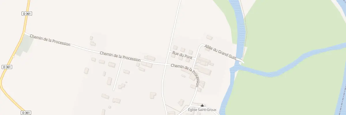 Plan du 5 Rue du Pont à Saint-Groux