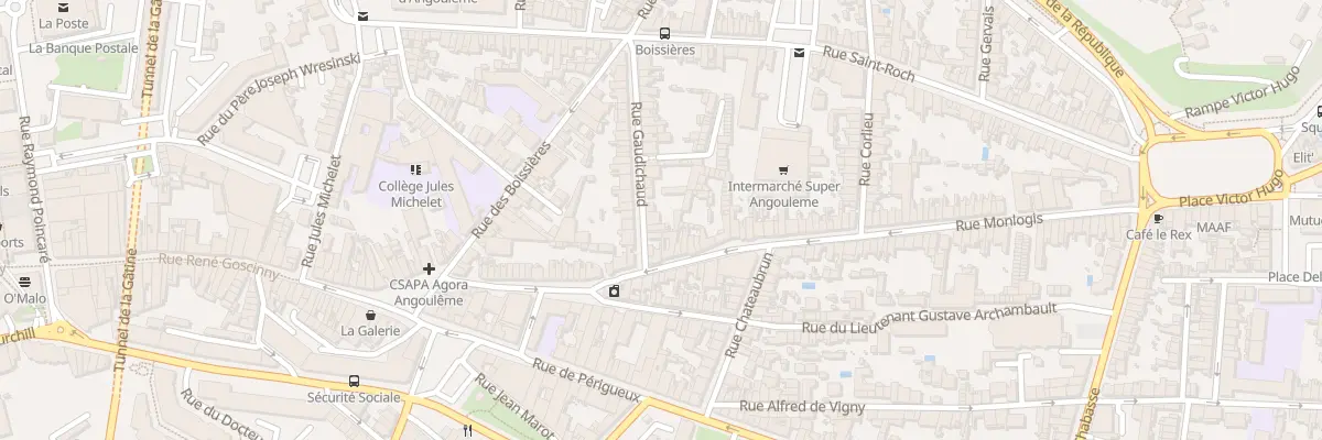 Plan du 32 Rue Gaudichaud à Angoulême