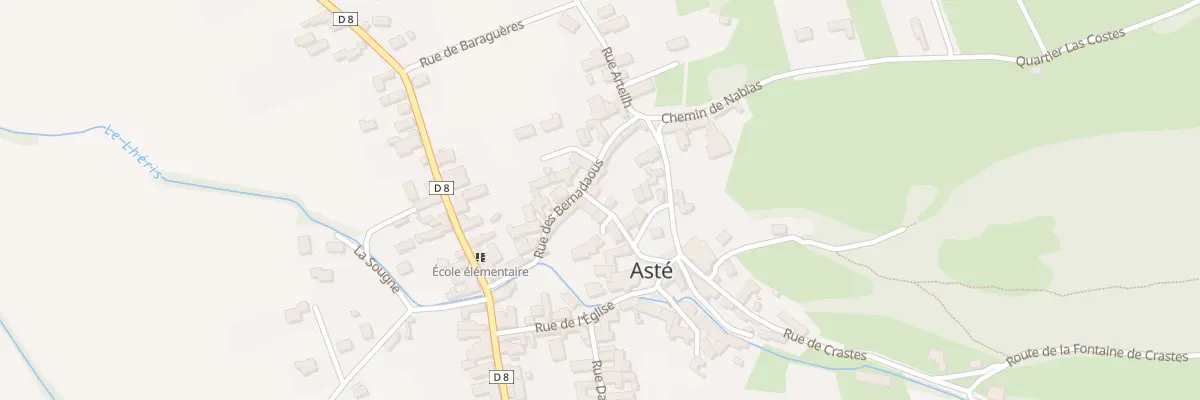 Plan du 1 Rue du Lheris à Asté