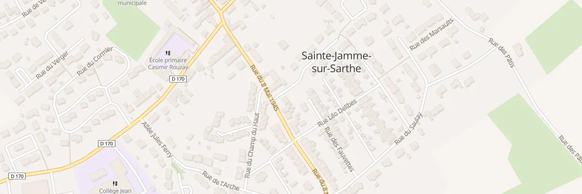 Plan du 13 Rue du Huit Mai 1945 à Sainte-Jamme-sur-Sarthe
