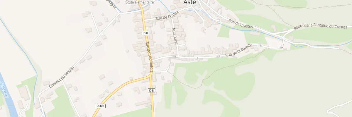 Plan du 10 Rue de la Bareille à Asté