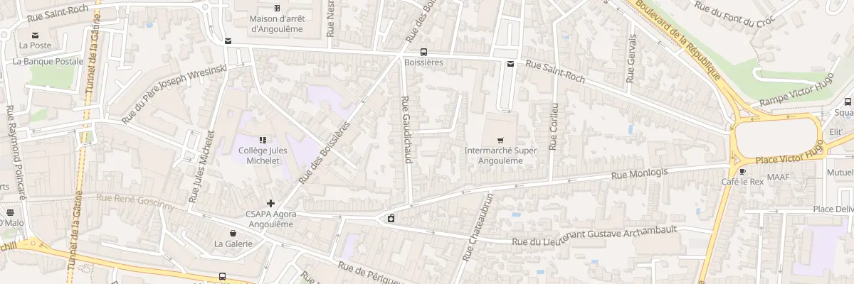 Plan du 22 Rue Gaudichaud à Angoulême