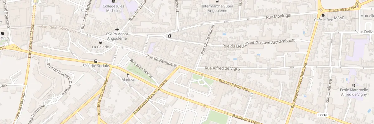 Plan du 140 Rue de Perigueux à Angoulême