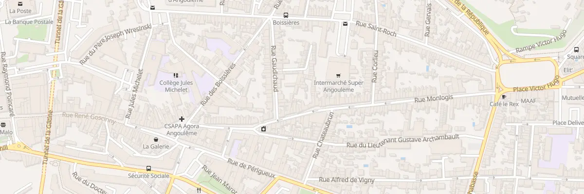 Plan du 32B Rue Gaudichaud à Angoulême