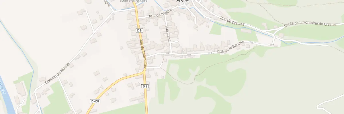 Plan du 12 Rue de la Bareille à Asté