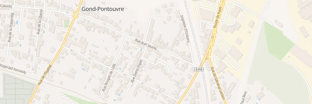 Plan du 6 Rue Jean Jaurès à Gond-Pontouvre