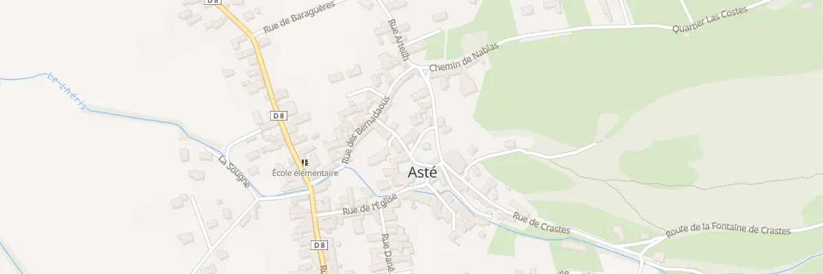 Plan du 3 Rue du Château à Asté