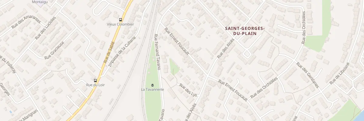 Plan du 30 Rue Ernest Foucault au Mans