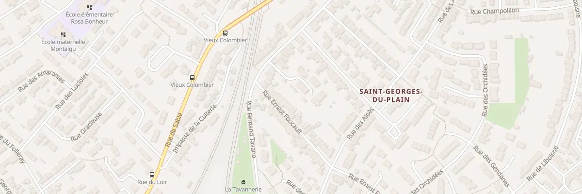 Plan du 17 Rue Ernest Foucault au Mans