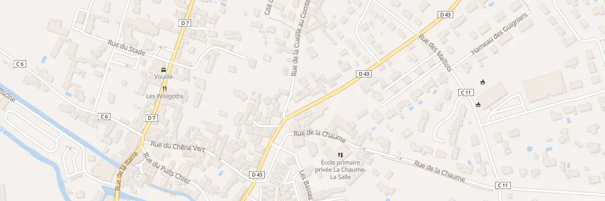 Plan du 2 Rue du Puits Grippon à Vouillé