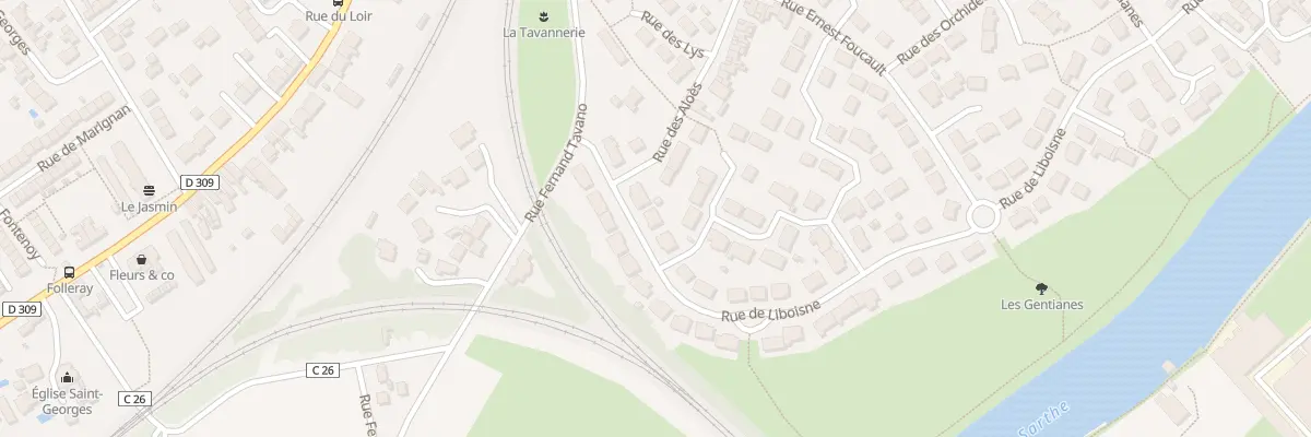 Plan du 162 Rue de Liboisne au Mans