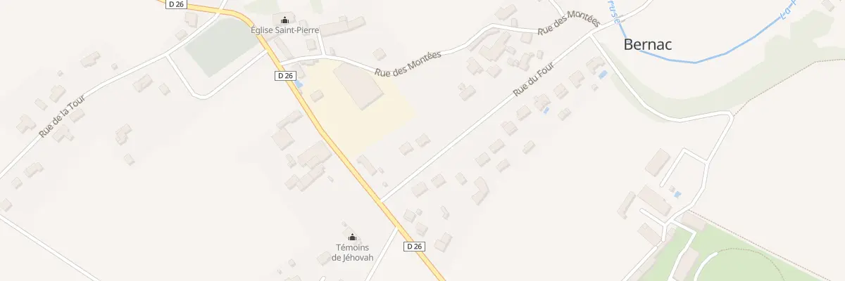 Plan du 3 Rue du Four à Bernac