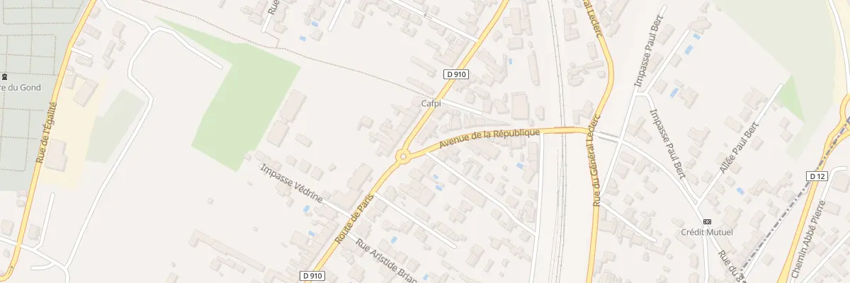 Plan du 55B Rte de Paris à Gond-Pontouvre