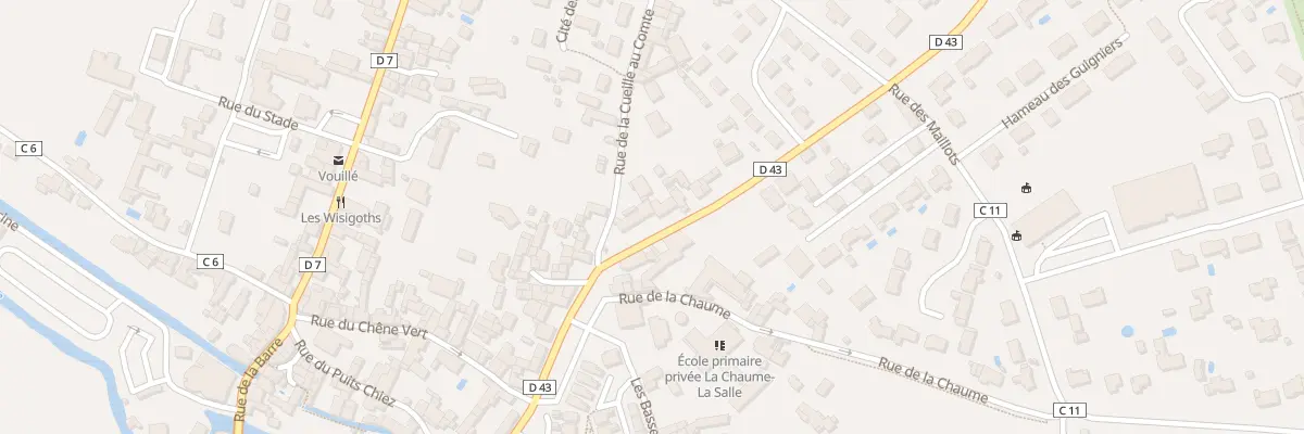 Plan du 2 Rue du Puits Grippon à Vouillé