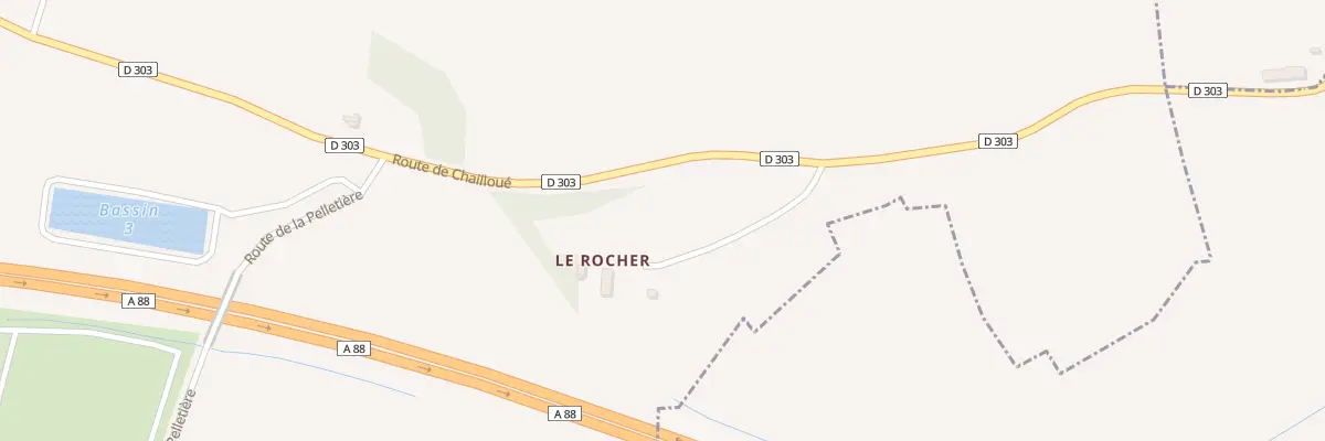 Plan du 180 Le Rocher à Macé