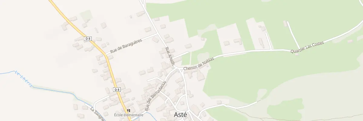 Plan du 1 Che de Nabias à Asté